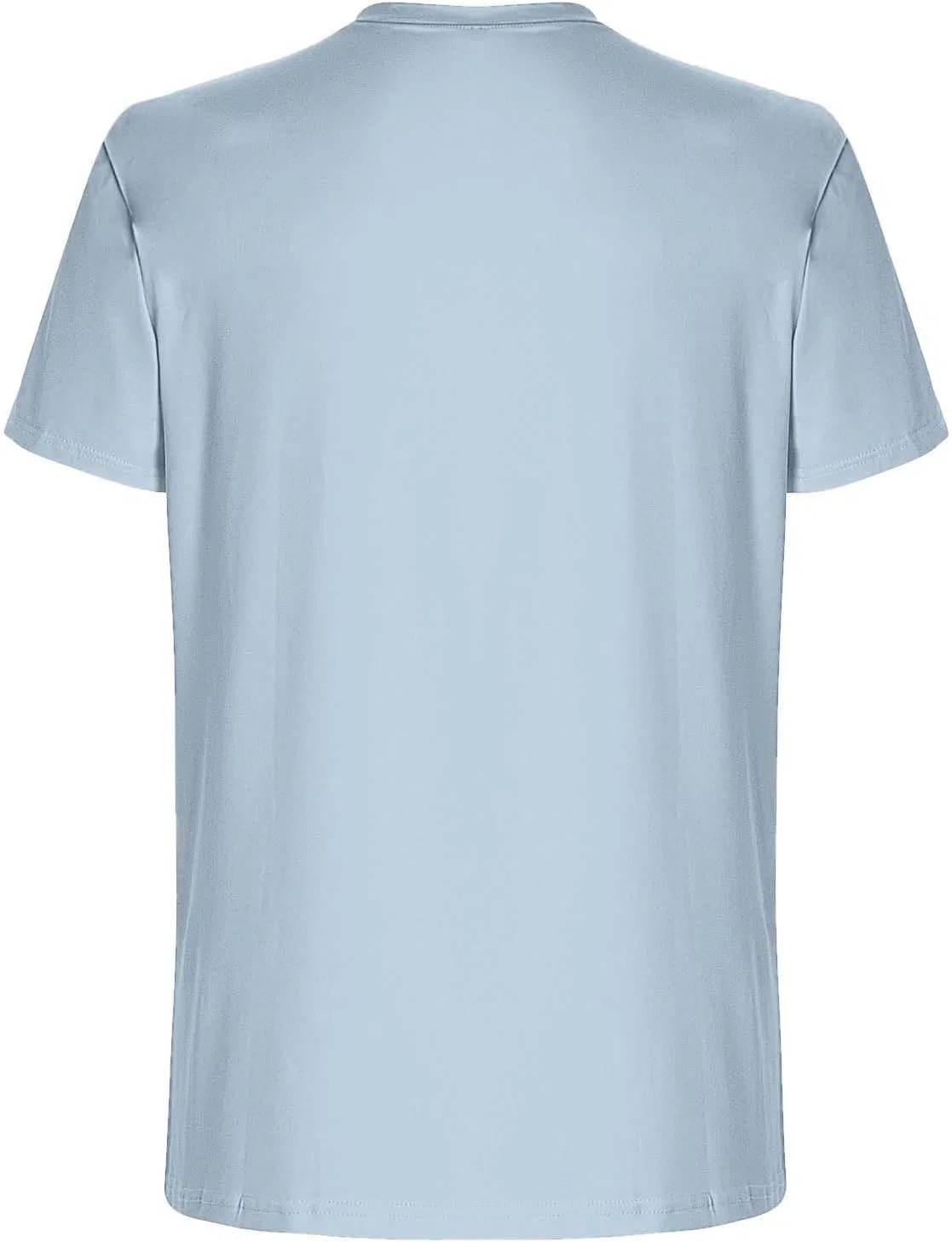 Футболка мужская, свободный крой, хлопок, Light Blue — фото 4
