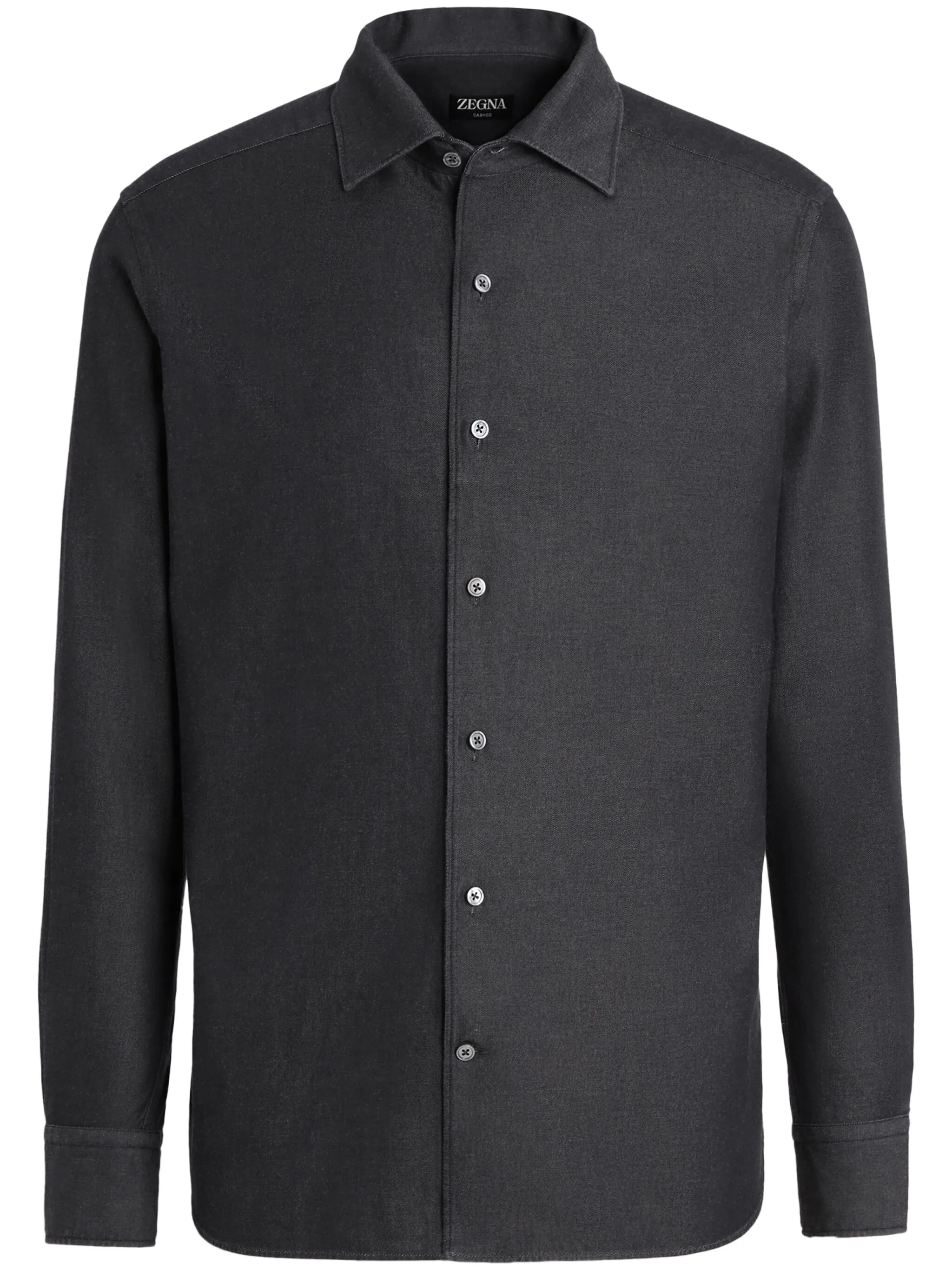 

Рубашка с отложным воротником Zegna, серый
