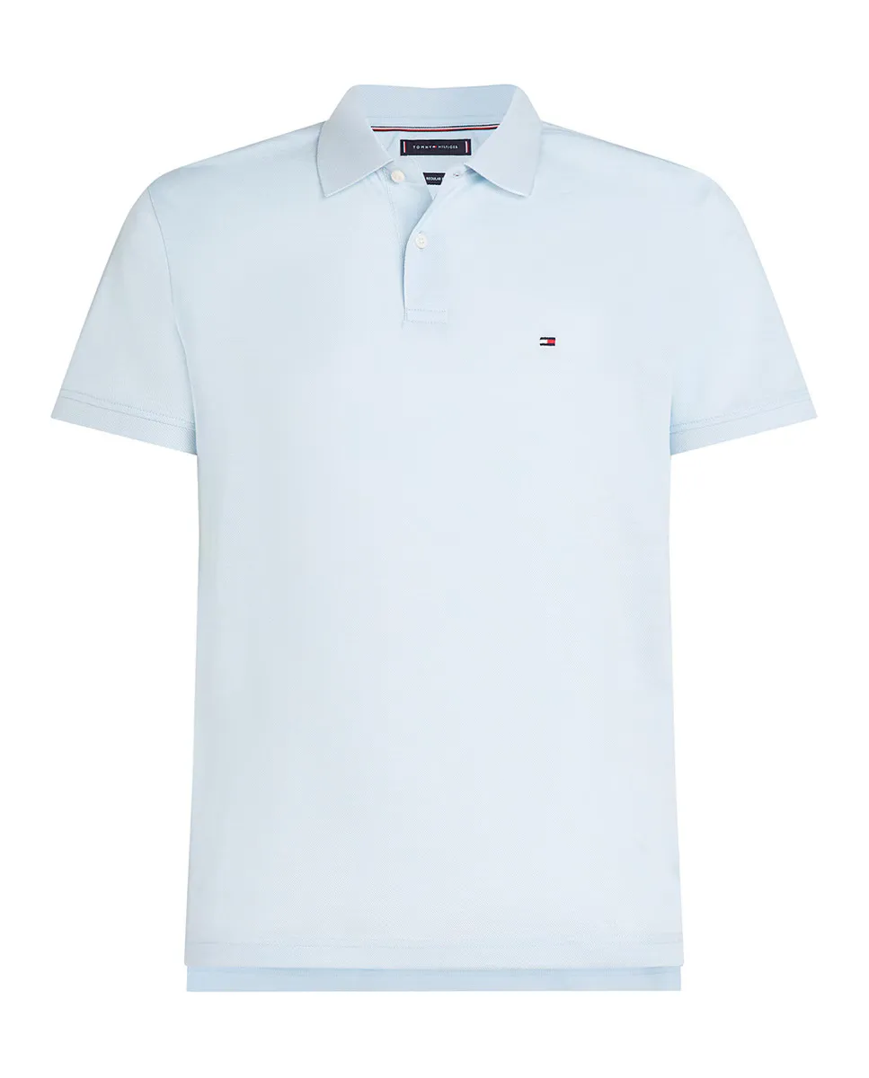 

Классическая мужская поло с микроузором Tommy Hilfiger, светло-голубой
