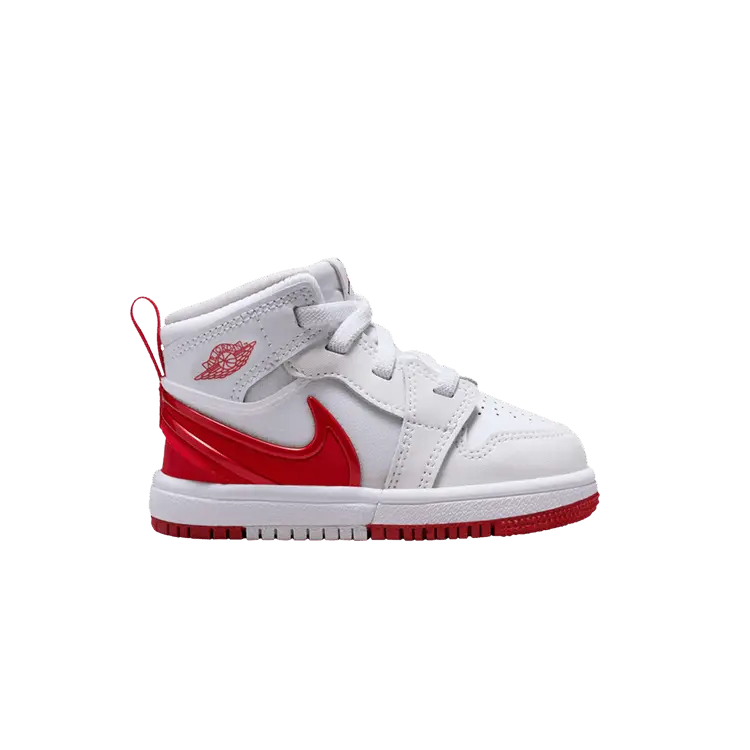 

Кроссовки Air Jordan 1 Mid RM EasyOn TD 'University Red', белый