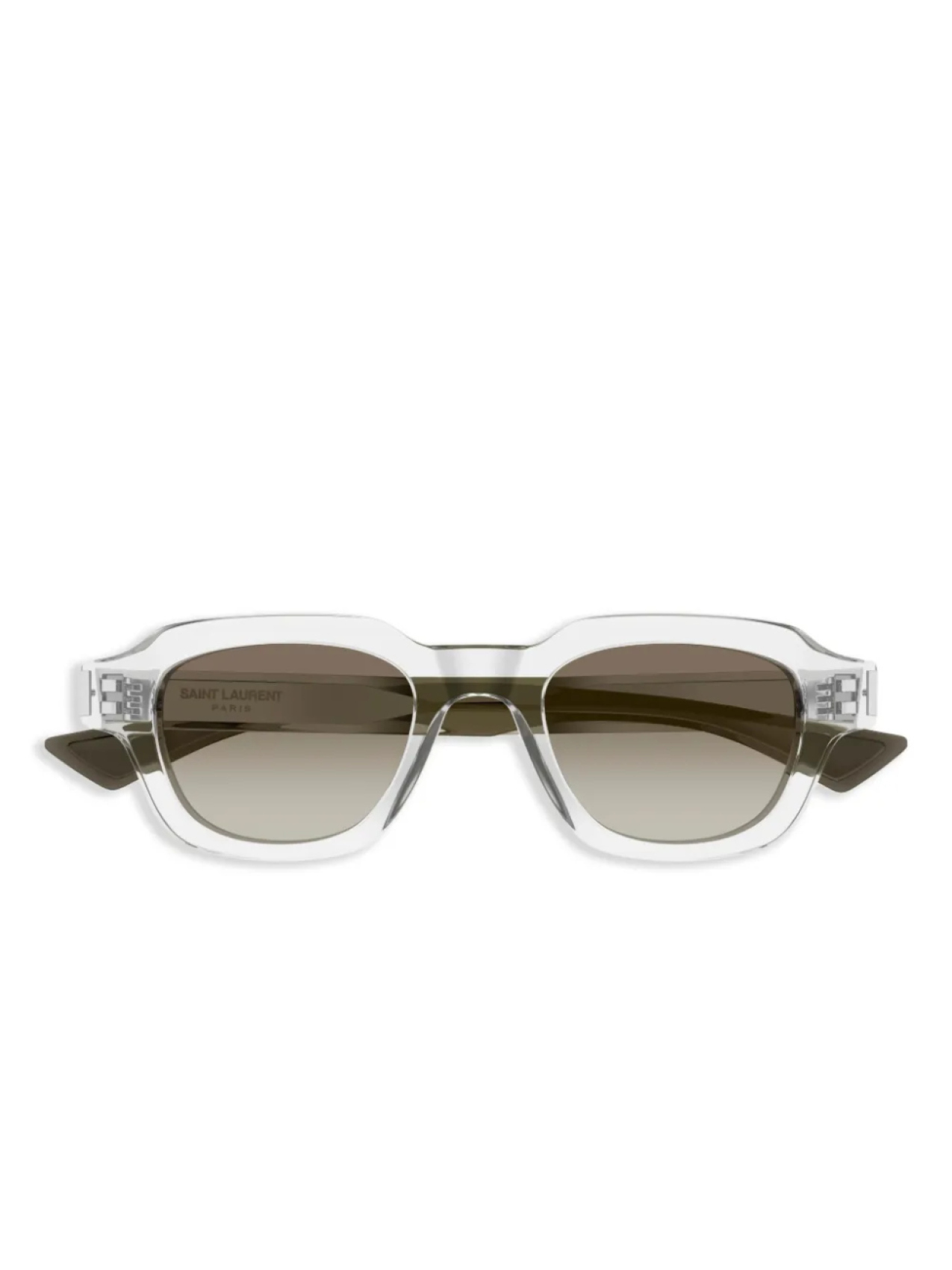 

Saint Laurent Eyewear солнцезащитные очки в квадратной оправе, белый