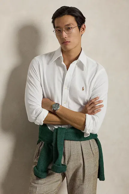 Рубашка оксфордская хлопковая Polo Ralph Lauren, белый