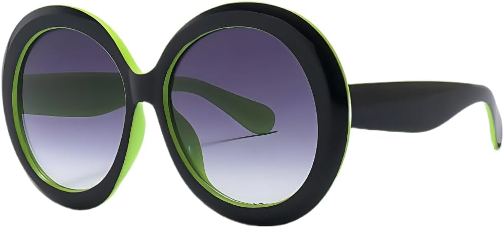 

Женские солнцезащитные очки ICARA большого размера с круглыми линзами в винтажном стиле 60-70-х годов, с большой оправой, защитой от УФ-излучения UV 400. Модные солнцезащитные очки, C4