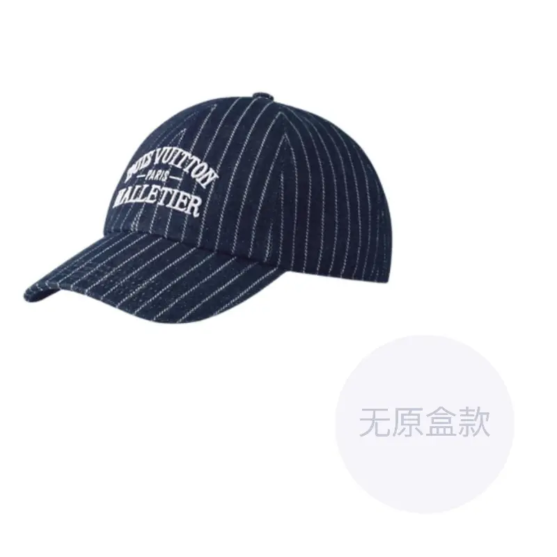 

LOUIS VUITTON Хлопковая бейсболка с вискозой и бусинами мужская тёмно-синяя, Dark Blue