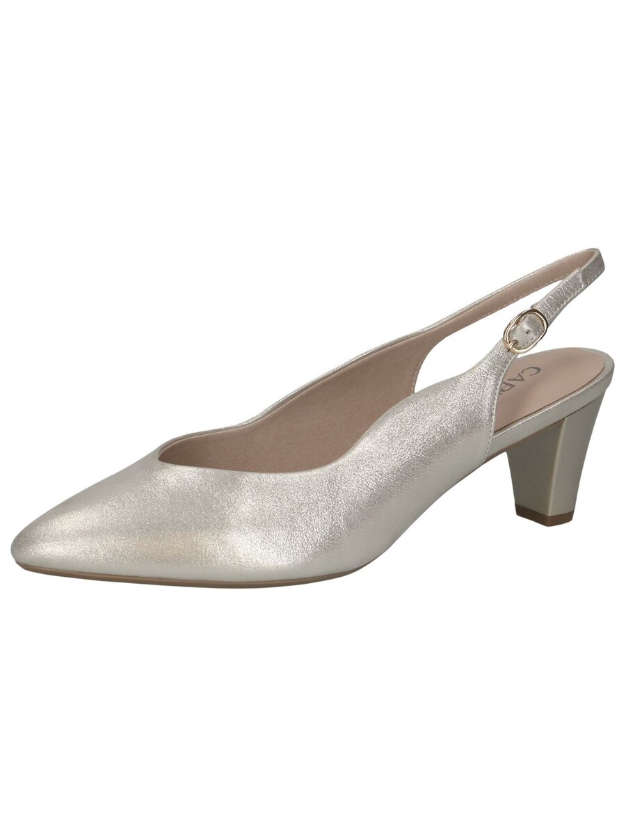 Туфли-лодочки с открытой пяткой CAPRICE, Silver
