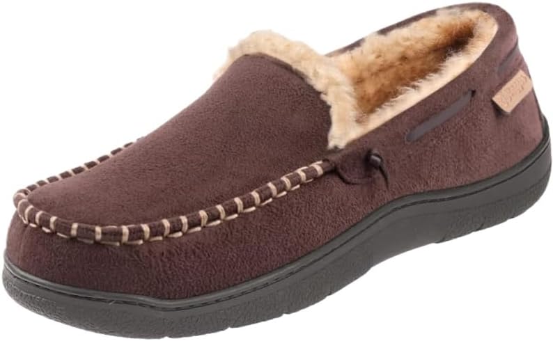 

Мужские хлопковые туфли большого размера - толстые и теплые, легко надевать и снимать, подходят для поездок на работу, зимой, для активного отдыха и повседневного использования Fmshi, кофейный