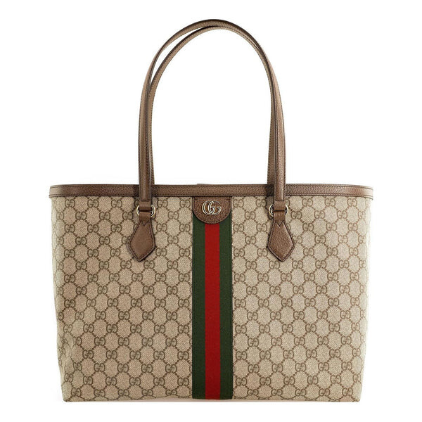 

Сумка ophidia gg middle-sized tote bag brown Gucci, коричневый