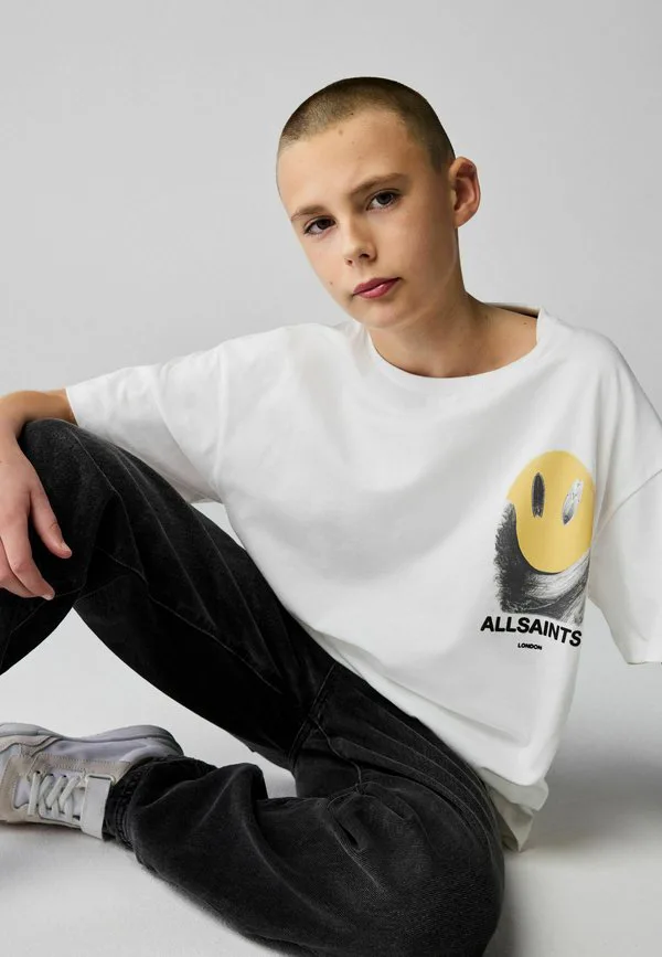 Футболка с графическим принтом команды Smallsaints, White Party Wave — фото 4