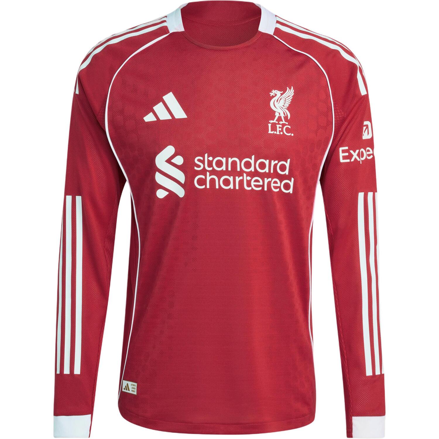 

Футболка Liverpool Fc 25/26 длинный рукав домашняя аутентичная Adidas, красный