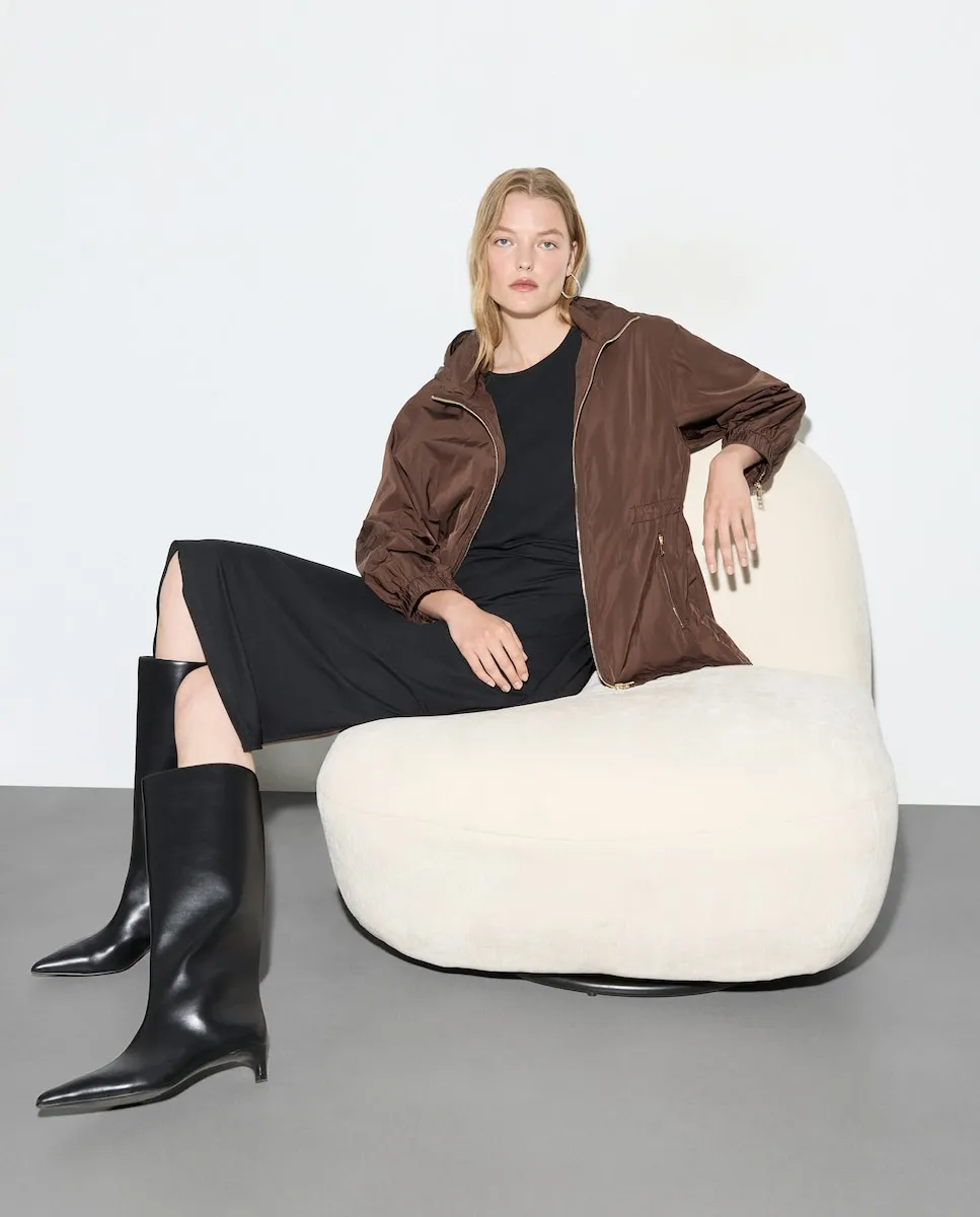 

Длинный однотонный дождевик для женщин Woman El Corte Inglés, коричневый