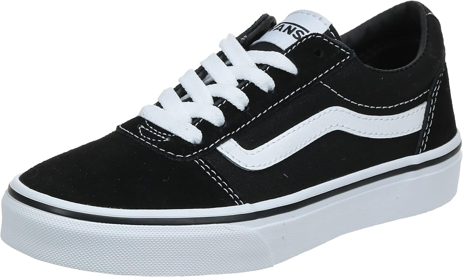 

Vans мужские кроссовки Ward, Suede Canvas Black White, 6.5, (Suede Canvas) Black/White