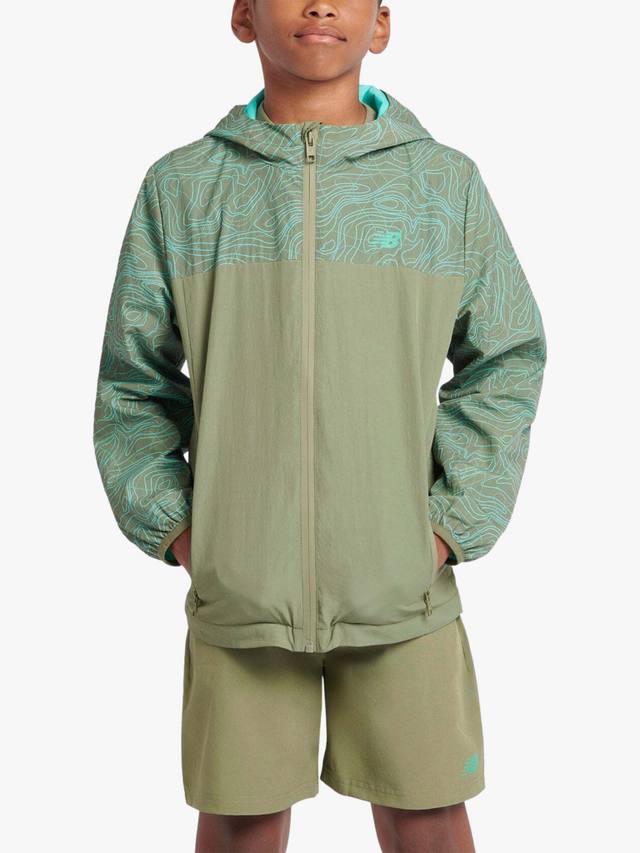 

Детская куртка с принтом New Balance, Dark Olivine