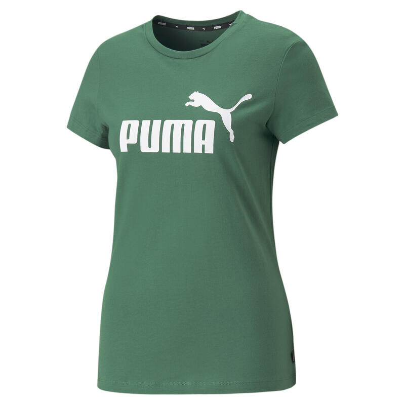 

Женская футболка с логотипом PUMA Essentials, зеленая