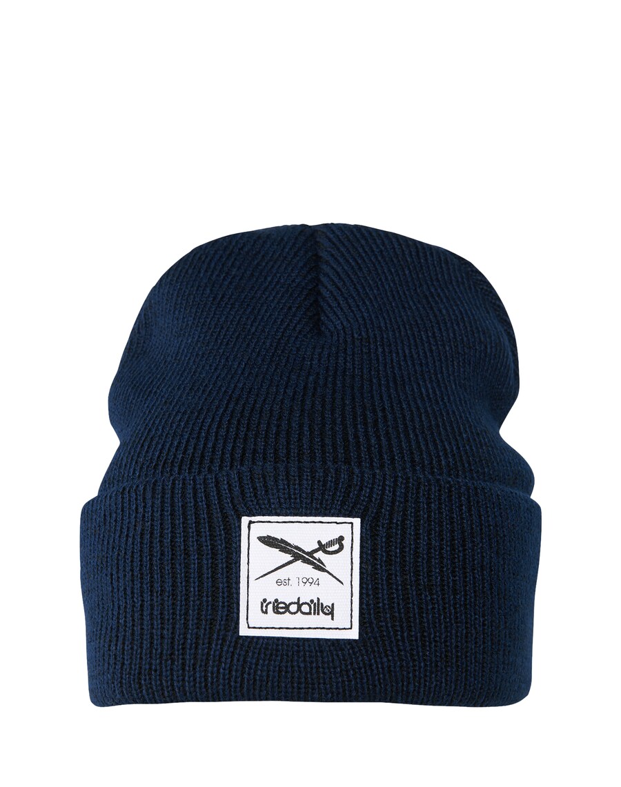 

Шапка Iriedaily Beanie Smurpher Heavy, темно-синий