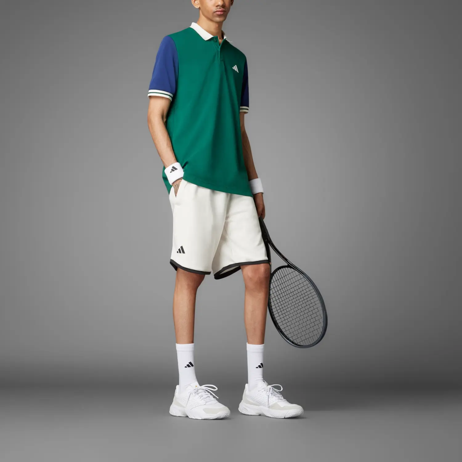 Шорты Free Shipping With AdiClub Heritage Tennis Shorts Adidas, белый — фото 3