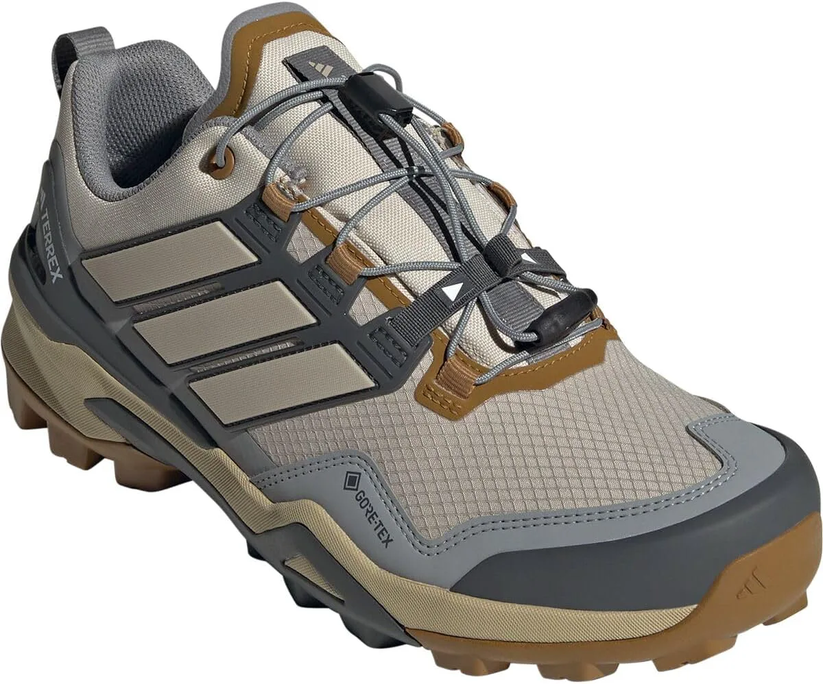 Мужские походные кроссовки Adidas Terrex Skychaser с Gore-tex, бежевый/серый — фото 4