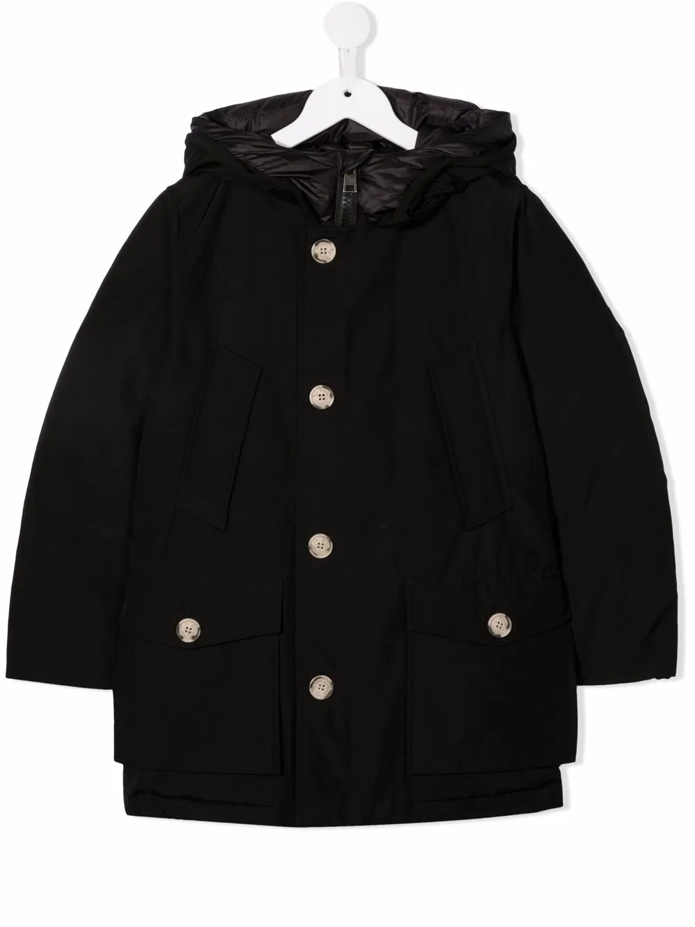

Пальто на пуговицах Woolrich Kids, черный