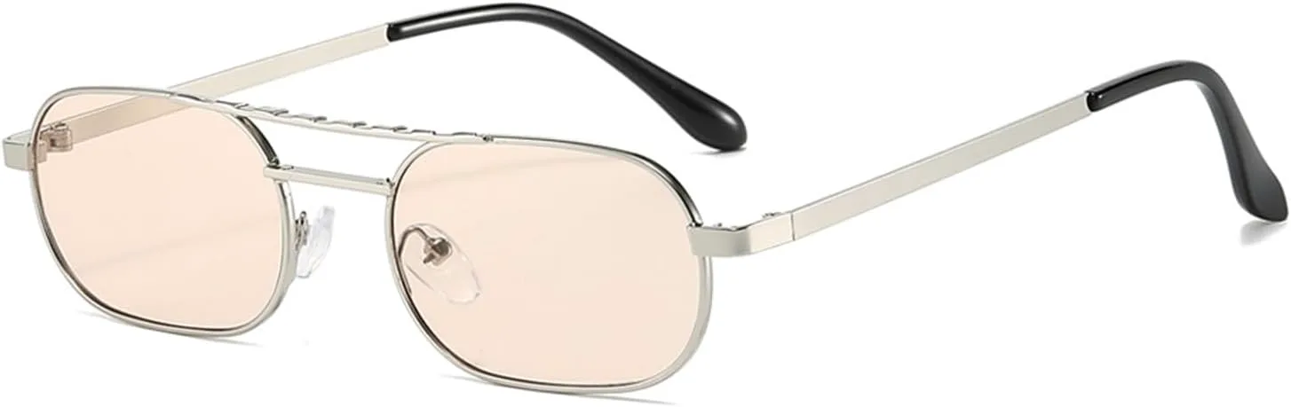 

Солнцезащитные очки Helena Round для женщин, модные солнцезащитные очки с двойной перемычкой, ретро-очки овальной формы, трендовые солнцезащитные очки для мужчин, C7