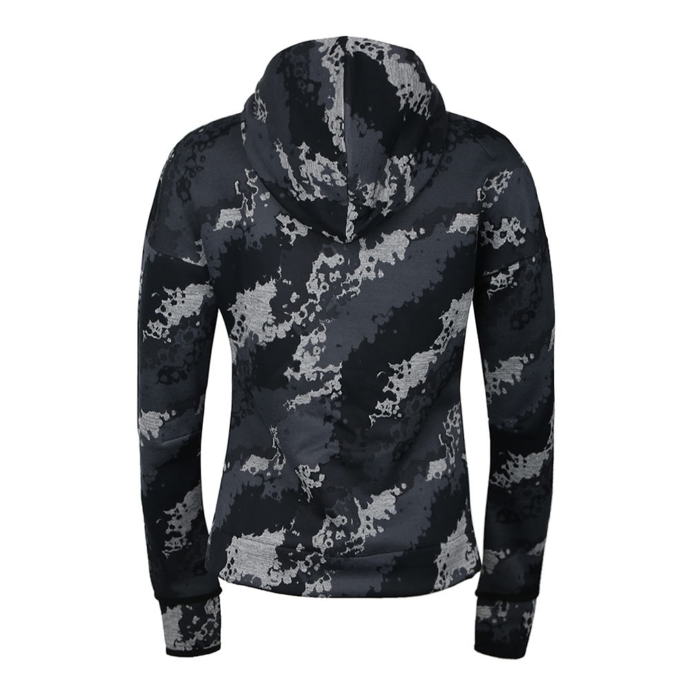 Adidas Куртка Zne AOP женская серая камуфляжная, Gray Camouflage — фото 4