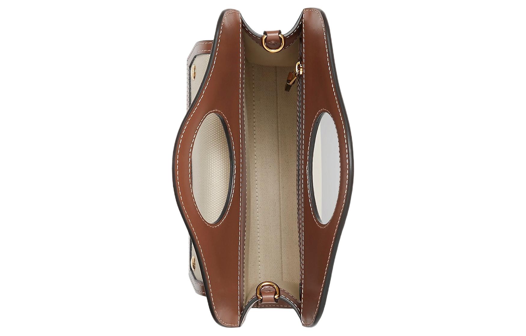 Женская мини-сумка Burberry из хлопка с отделкой из полиуретана — фото 4