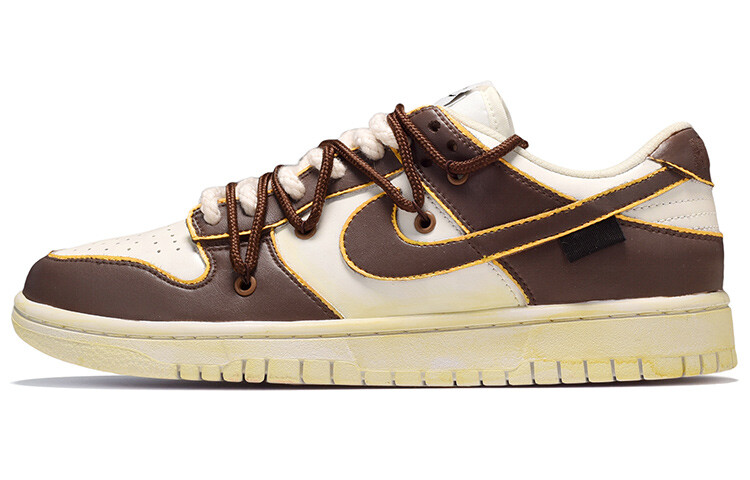 

Кроссовки для скейтбординга Dunk мужские низкие коричневые/белые Nike, Коричневый, Кроссовки для скейтбординга Dunk мужские низкие коричневые/белые Nike