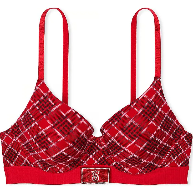 Victoria's Secret Бюстгальтер Bra Women's красный в клетку
