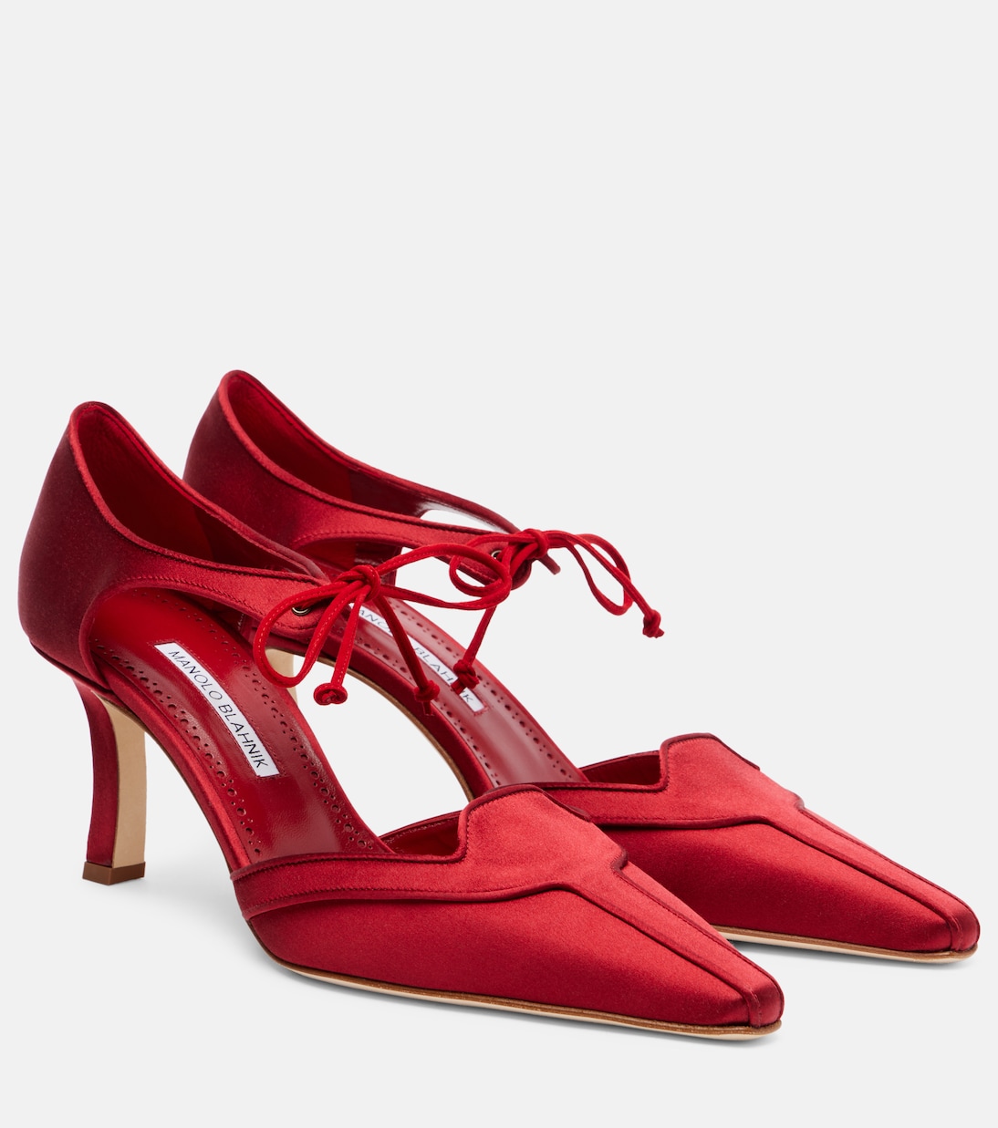 Сатиновые туфли Orata 70 Manolo Blahnik, Dred