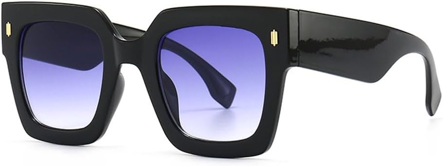 

Солнцезащитные очки LVTFCO Fashion синего цвета для женщин и мужчин, солнцезащитные очки, мужские солнцезащитные очки с защитой от УФ-излучения UV400, очки с заклепками, C5