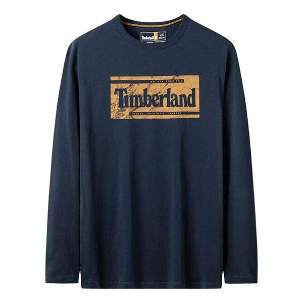 

Футболка brand long sleeve t-shirt 'navy' Timberland, синий