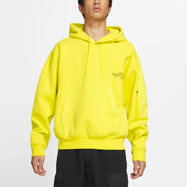 Толстовка Air Jordan 23 Engineered Casual Sports Hooded Knitted Printed Sweater For Men Yellow, желтый — фото 4