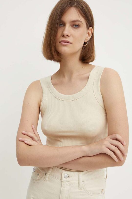 

Топ Calvin Klein, бежевый