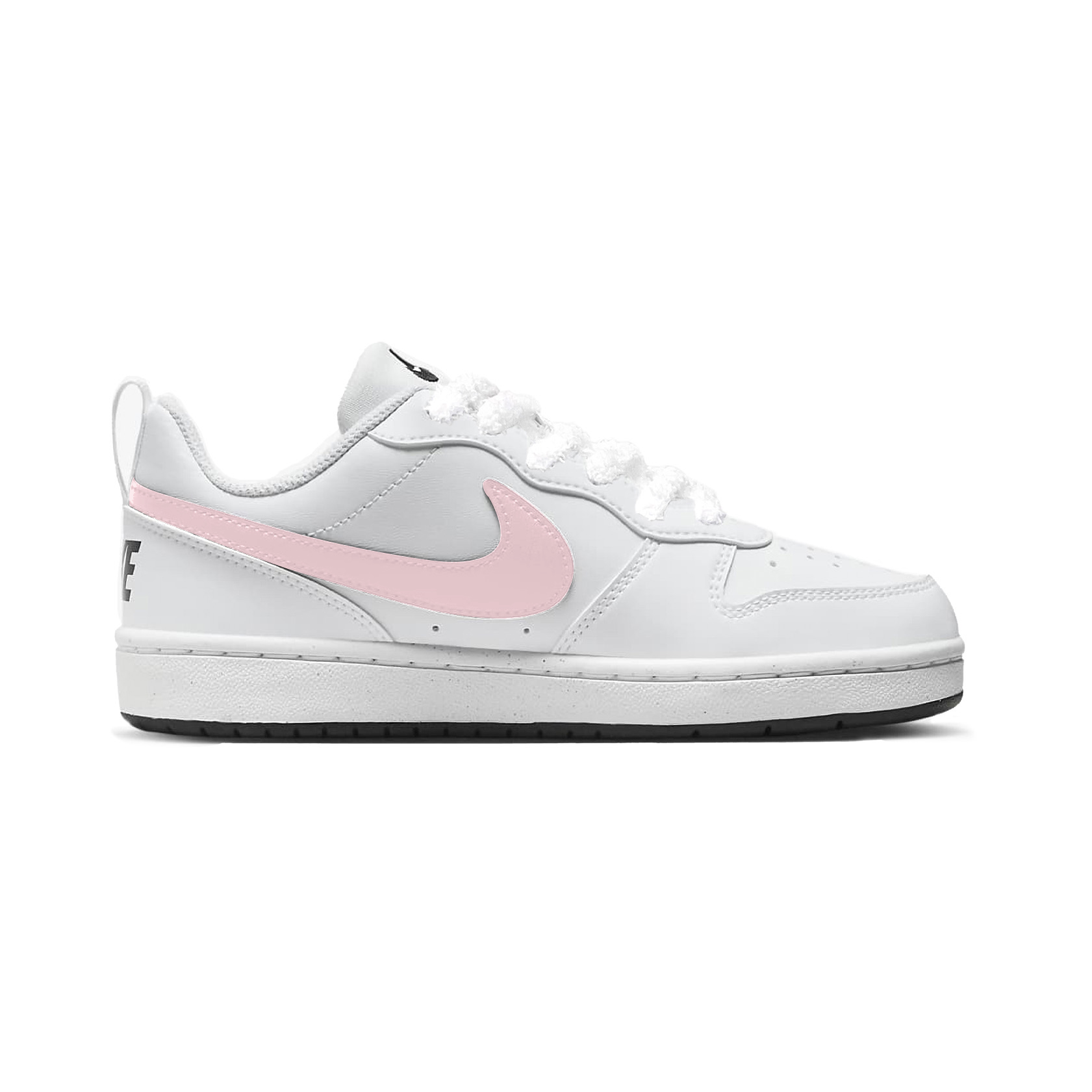 Nike Кроссовки для скейтбординга Court Borough Pink Piggy, износостойкие, низкие, детские, Pink Black — фото 3