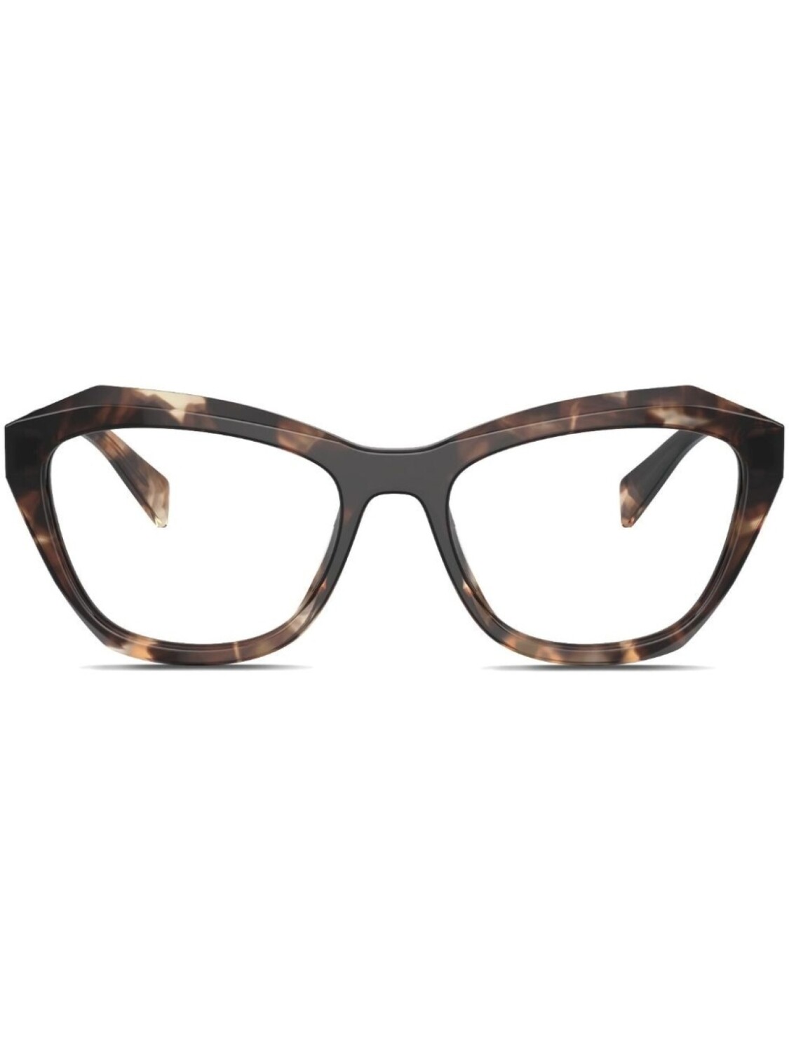

Prada Eyewear очки в геометричной оправе черепаховой расцветки, коричневый