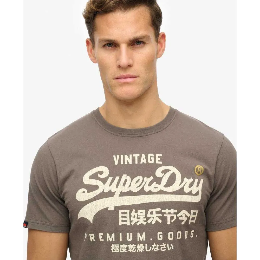 Футболка с коротким рукавом Superdry Vl Workwear Relaxed, серый — фото 4