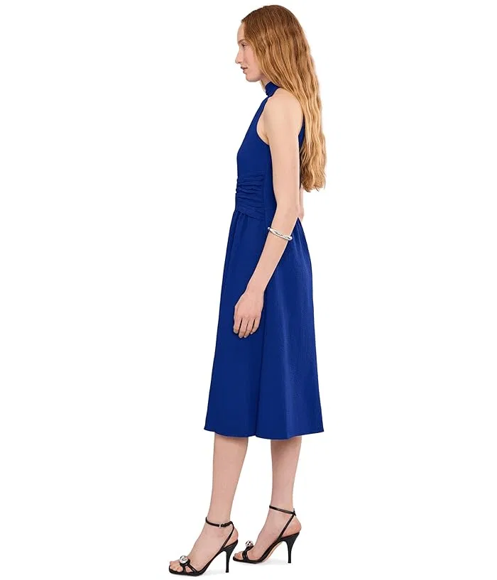 Платье с высоким воротником и скрученным передом Calvin Klein, Ultramarine — фото 3