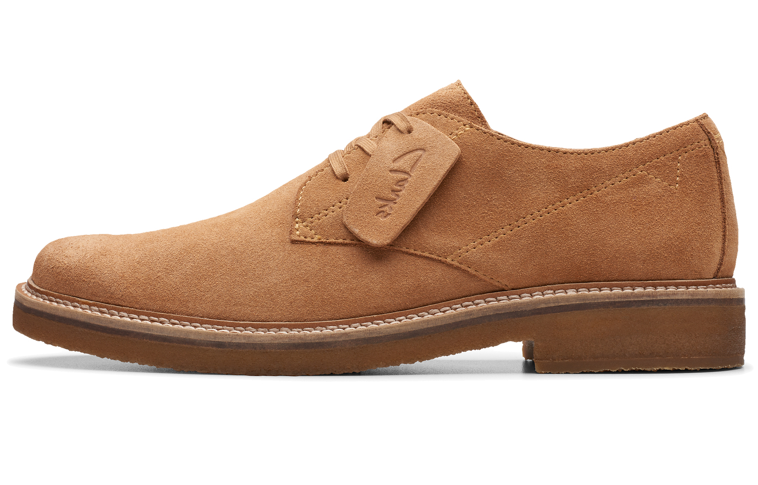 

Clarks Кожаные повседневные туфли Cow Split для мужчин, коричневые