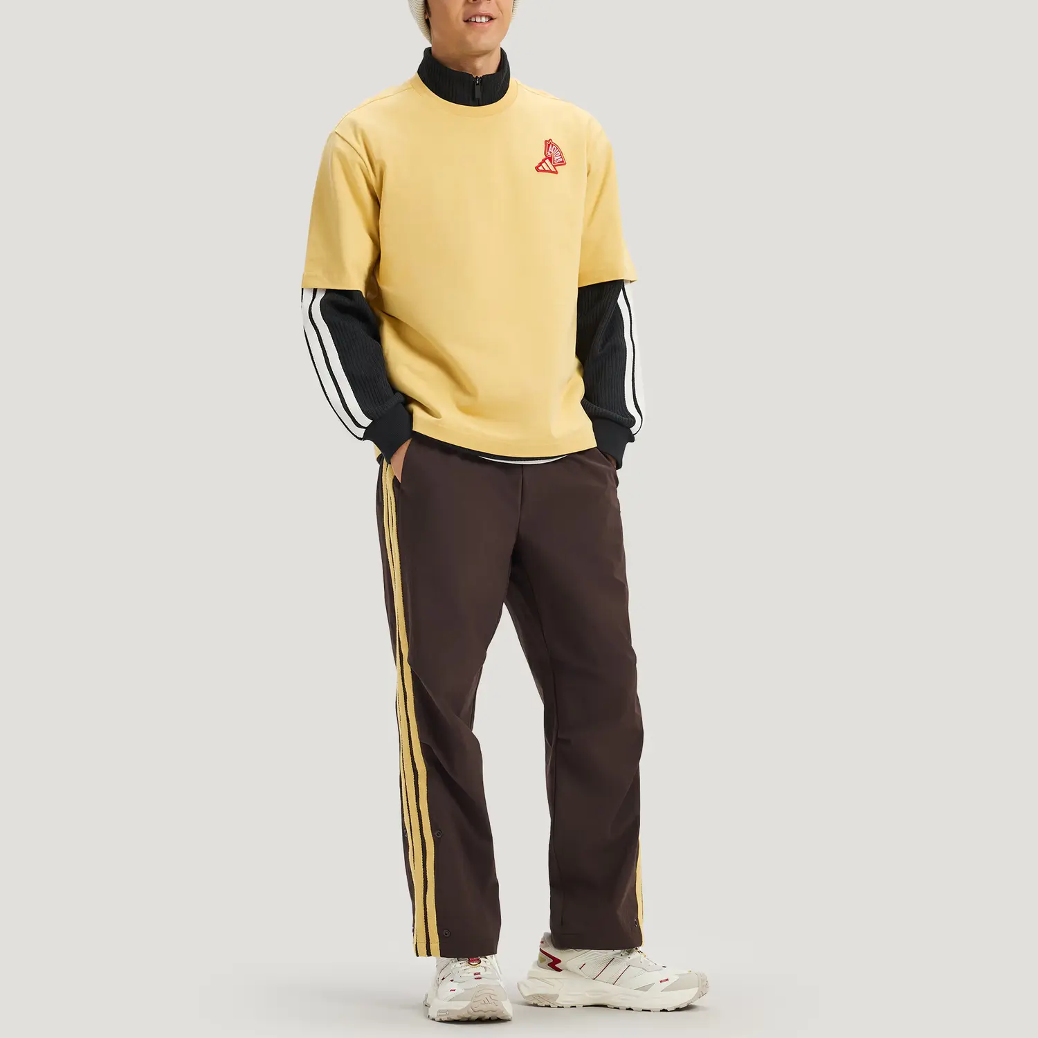 Футболка с коротким рукавом на Китайский Новый год, унисекс Adidas, oat — фото 4