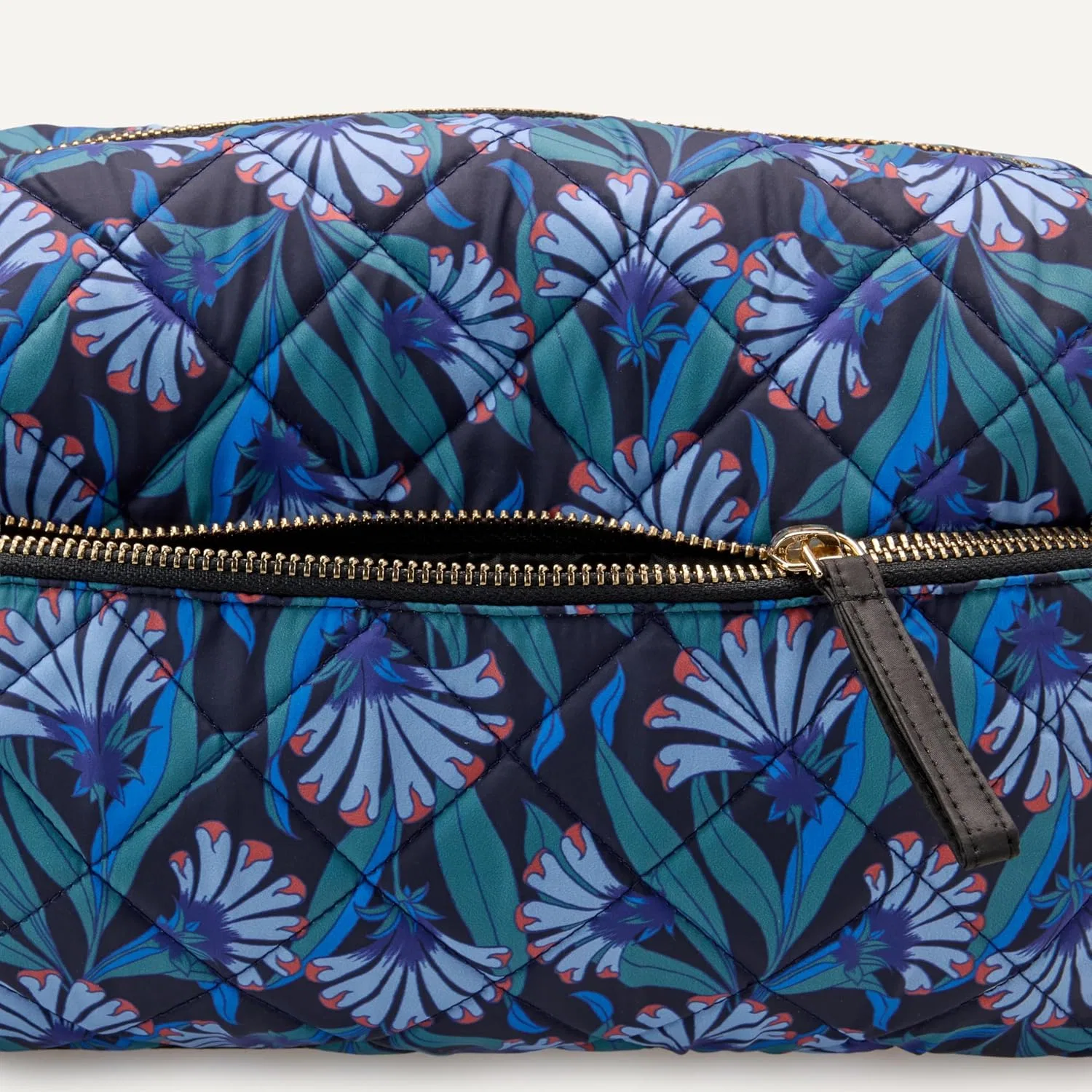Стеганая дорожная косметичка «Aewm27055» от Amazon Essentials Amazon Essentials, Blue Floral — фото 4