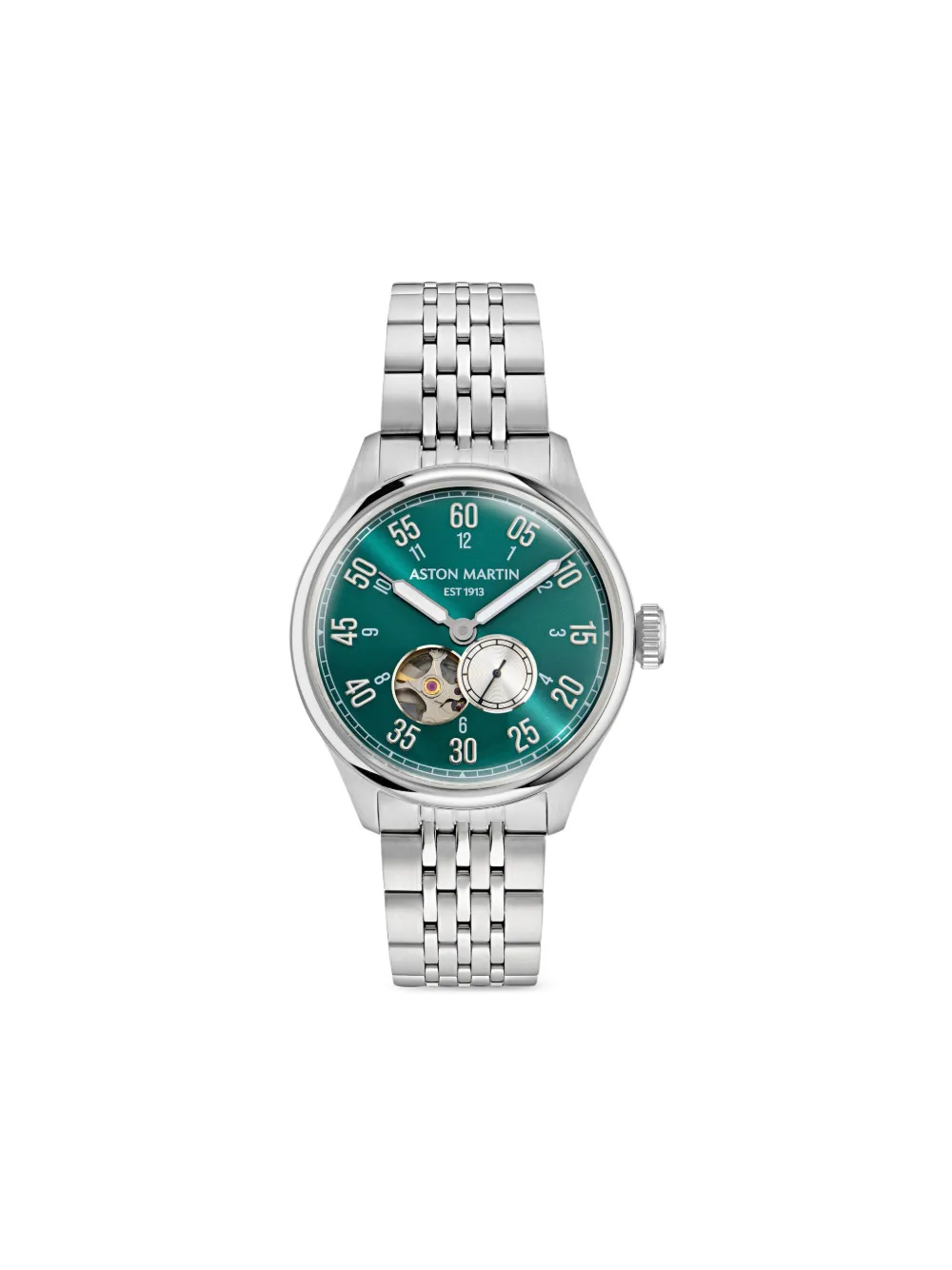 

Наручные часы Stainless Steel Green Dial 41 мм Aston Martin Watches, зеленый