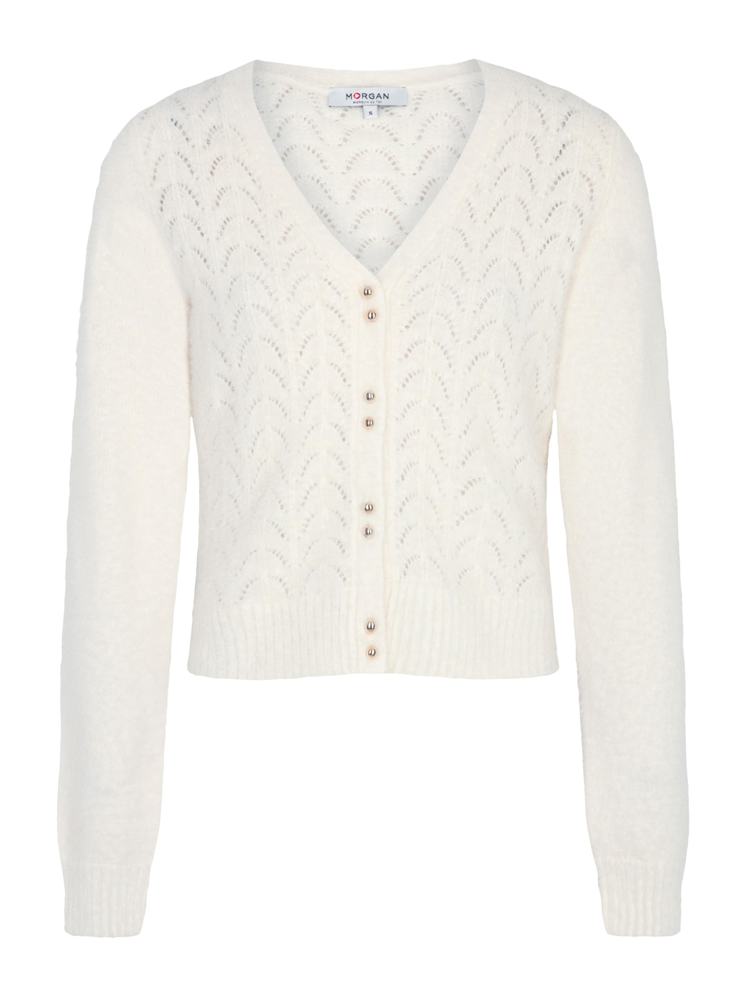 

Morgan Кардиган из трикотажа в натуральном белом цвете