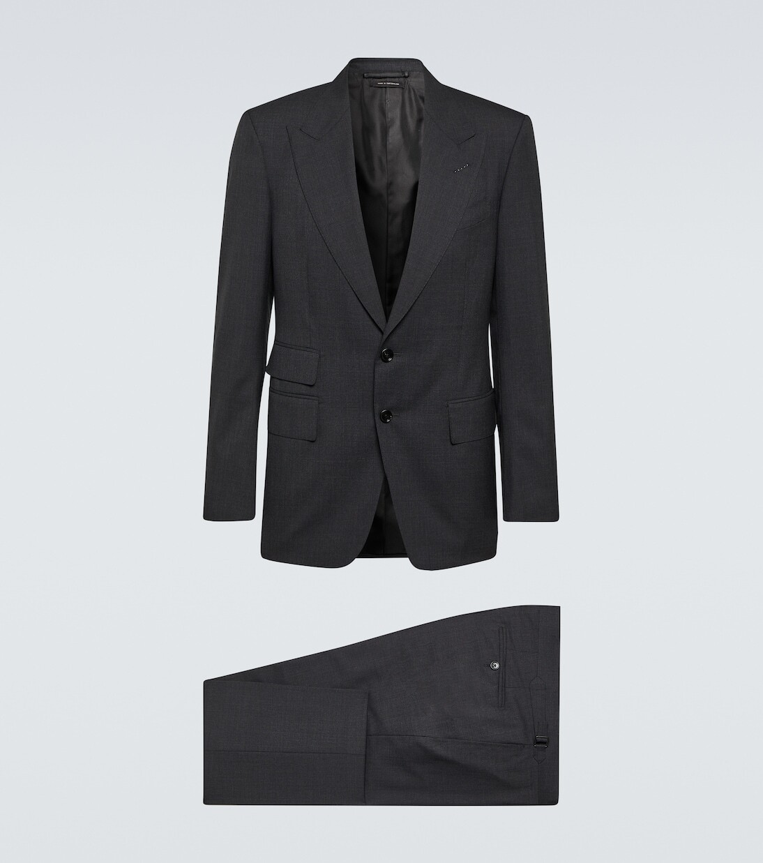 

Шерстяной костюм shelton super 120's Tom Ford, серый