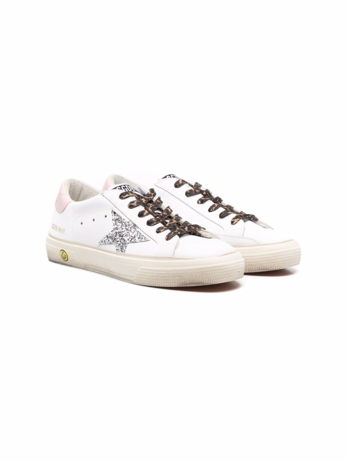 

Golden Goose Kids кроссовки с блестками, белый