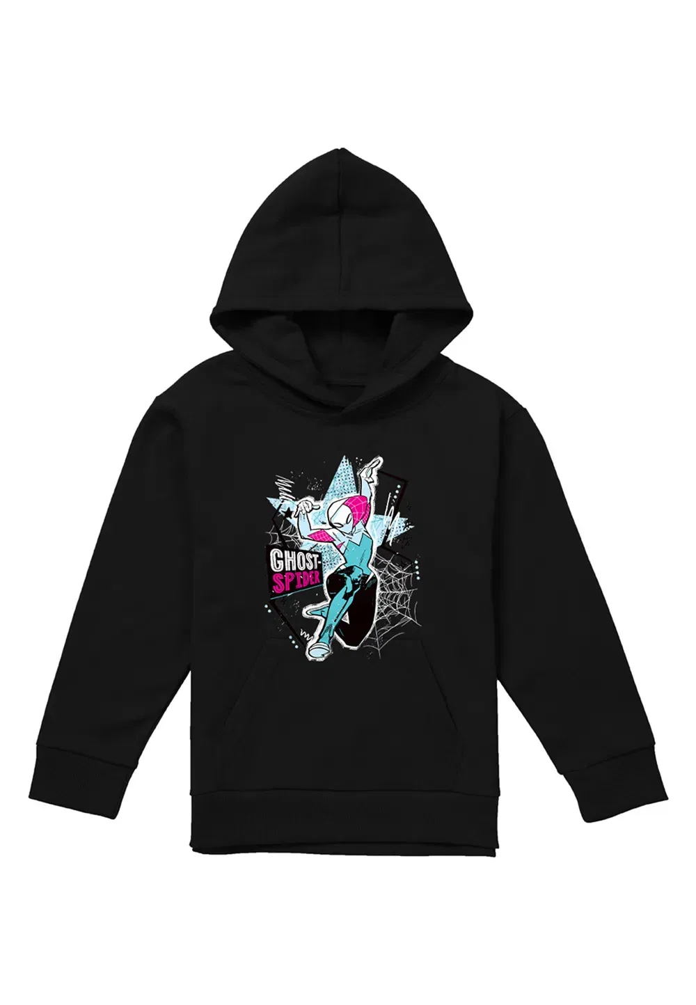Детская худи Marvel Ghost Spider Web Star, черная, черный