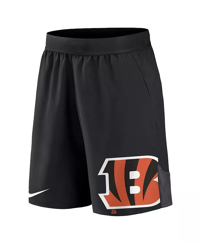 Мужские черные шорты Cincinnati Bengals с эластичной тканью для занятий спортом Nike — фото 3