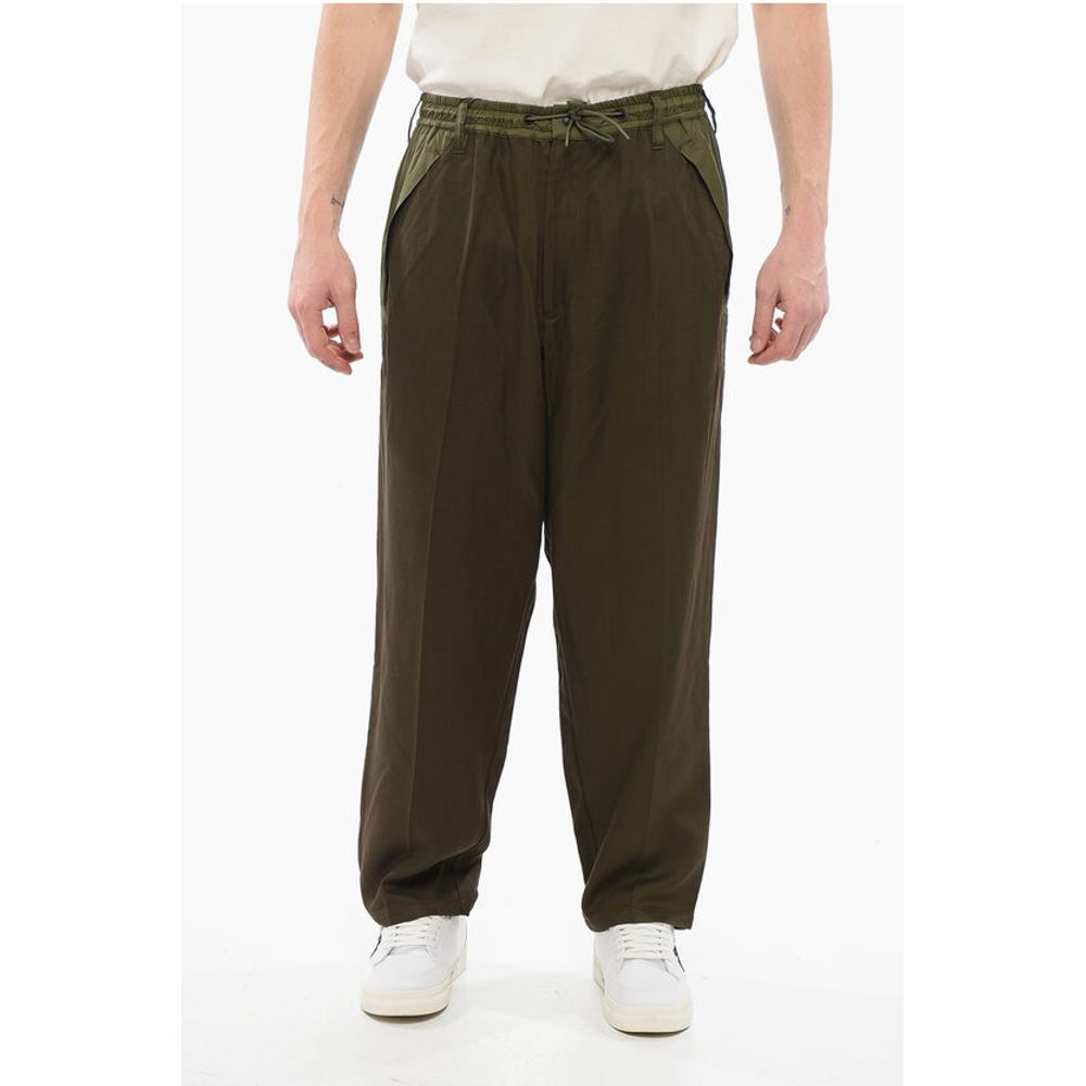 

Брюки прямого кроя EMPORIO из вискозы с нейлоновыми вставками Armani, Army