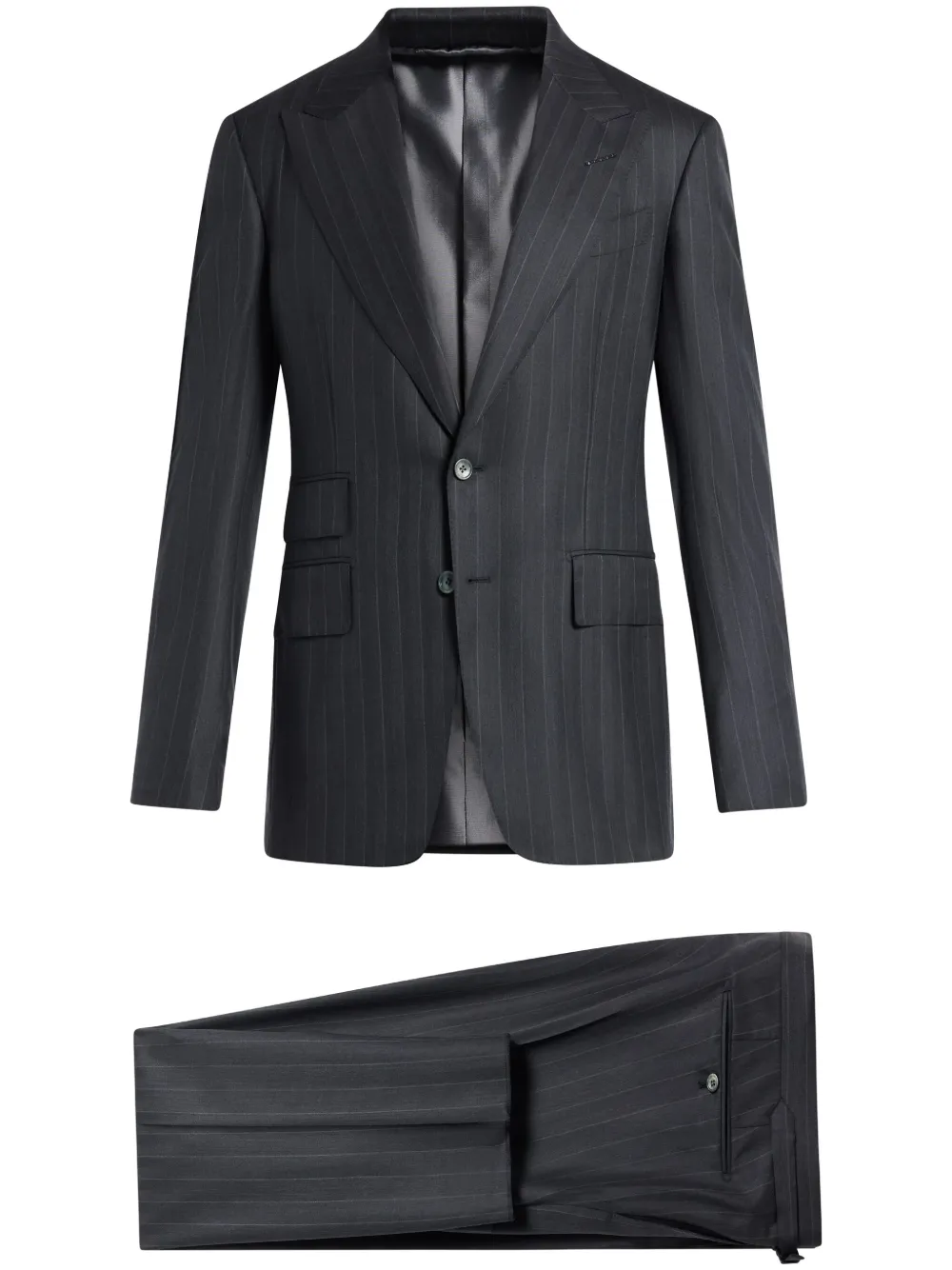 

Костюм с однобортным пиджаком TOM FORD, серый