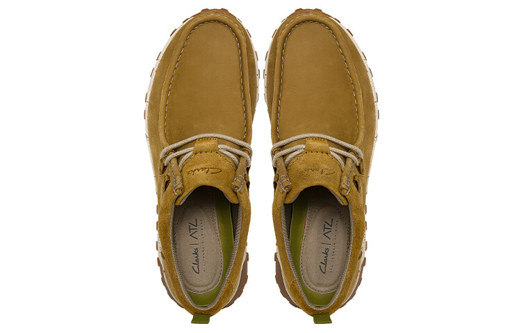 Мужские повседневные мужские низкие желтые Clarks — фото 4