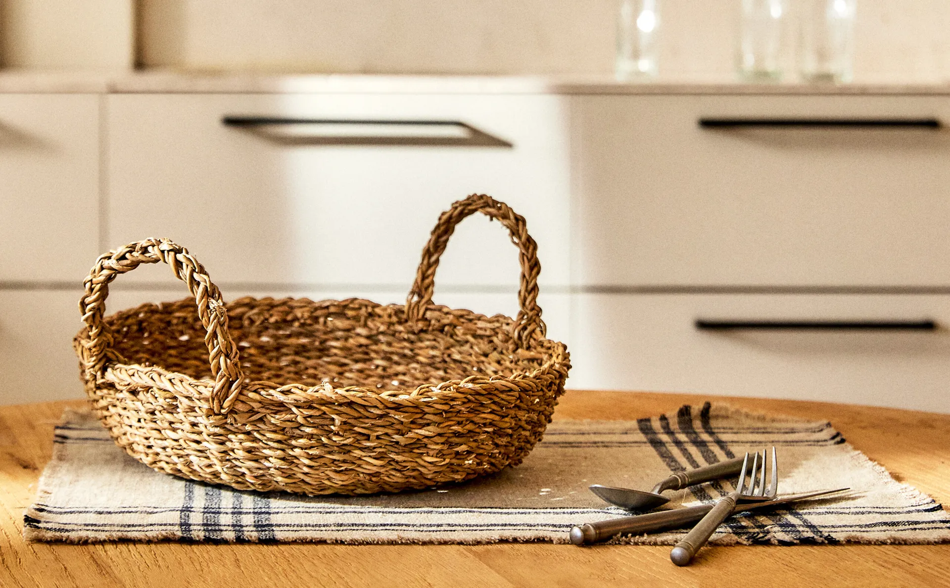 

Большая корзина с ручками Zara Home, светло-бежевый