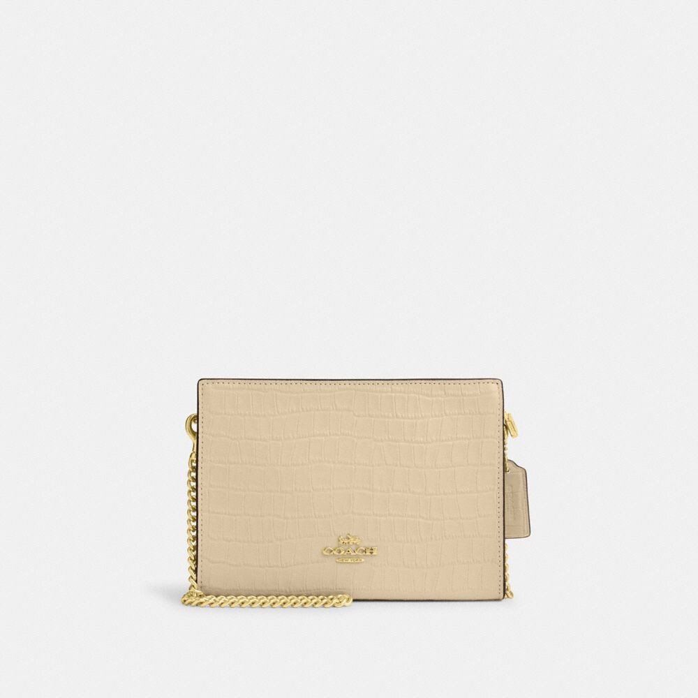 

Сумка кросс-боди COACH Slim Crossbody, цвет Gold/Ivory, Бежевый, Сумка кросс-боди COACH Slim Crossbody, цвет Gold/Ivory