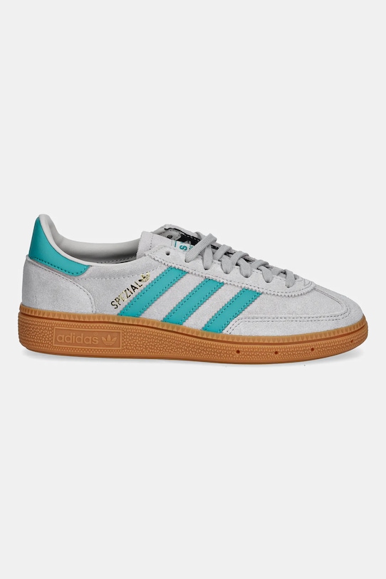 Детские замшевые кроссовки Handball Spezial Adidas Originals, серый — фото 2
